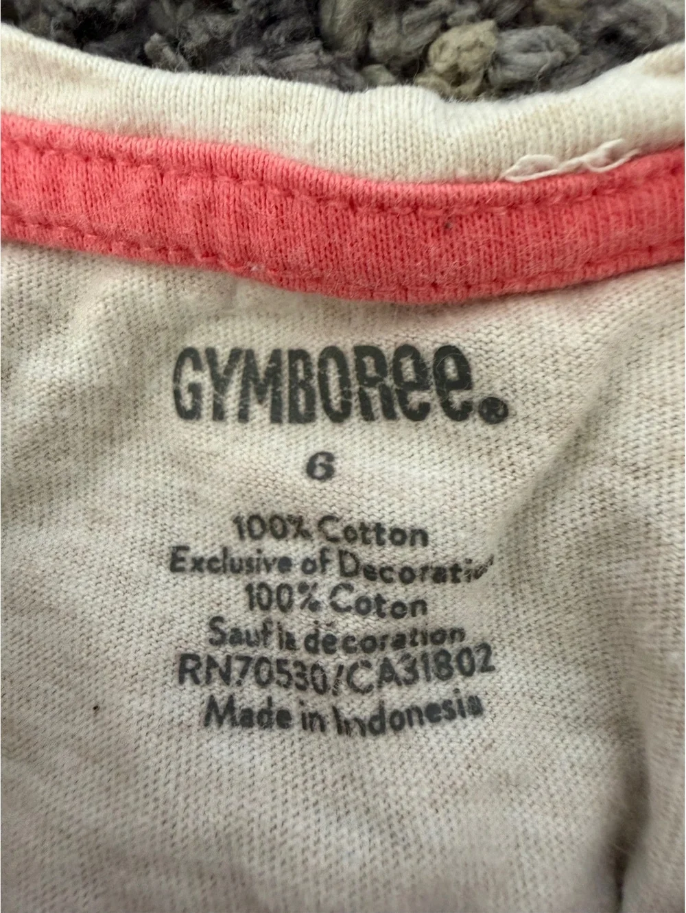 Gymboree Girls Size 6 Long Sleeve Fox Graphic Shirt